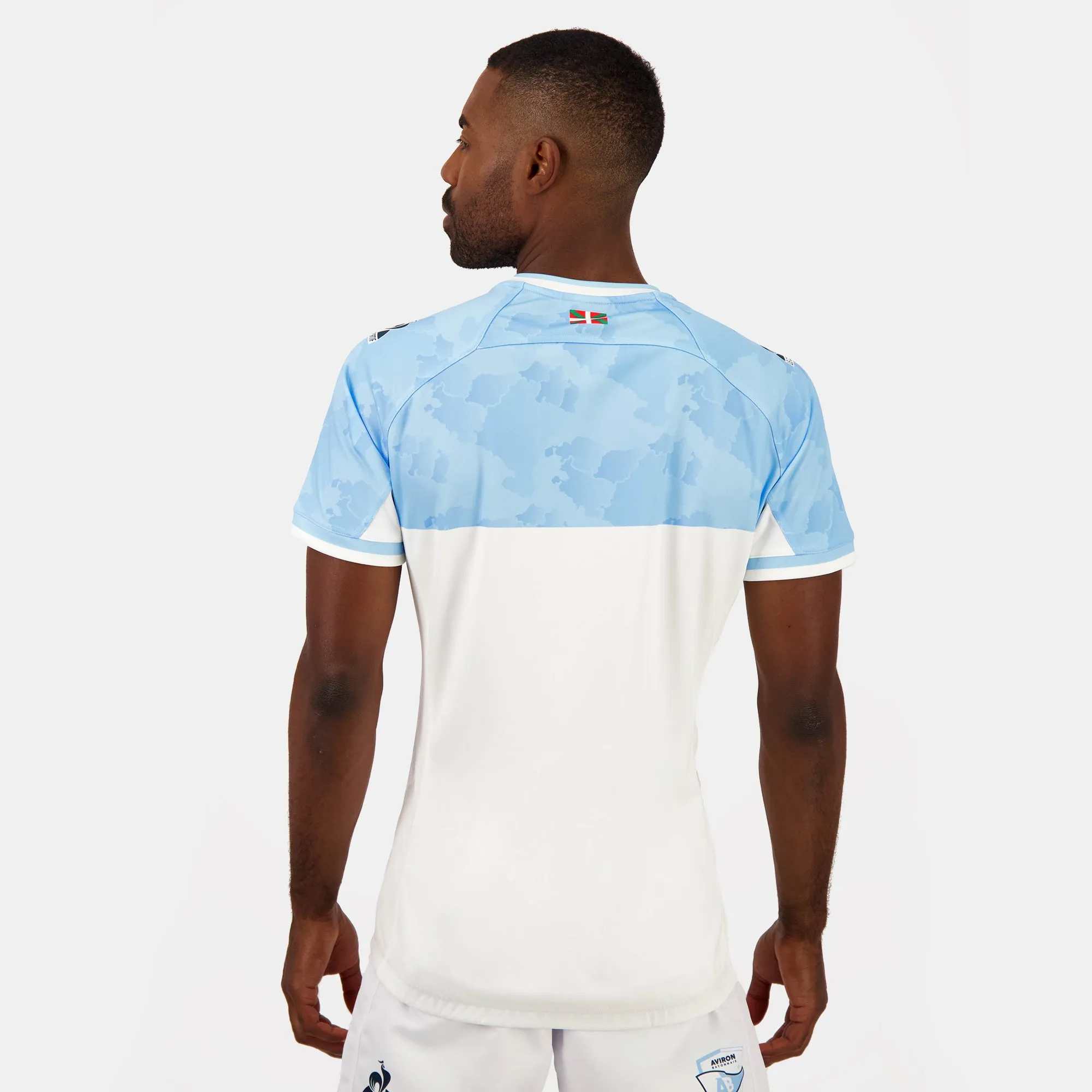 2421941-AB PRO Maillot SS M fly blue/new optical | Maillot pro Home officiel Aviron Bayonnais sold by Le Coq Sportif product image thumbnail 5