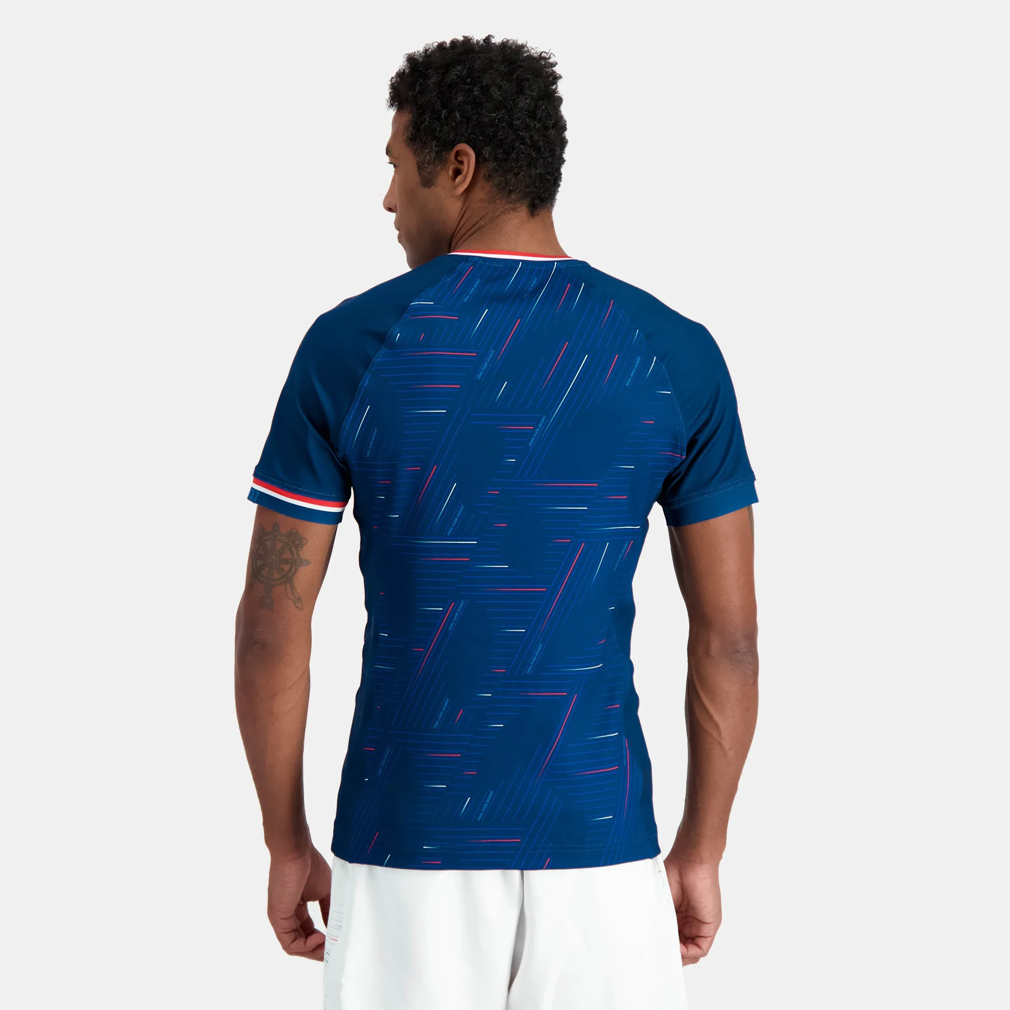 2411190-FFR Maillot 7 Comm 23/24 SS M pblue in | Maillot Homme sold by Le Coq Sportif product image thumbnail 4