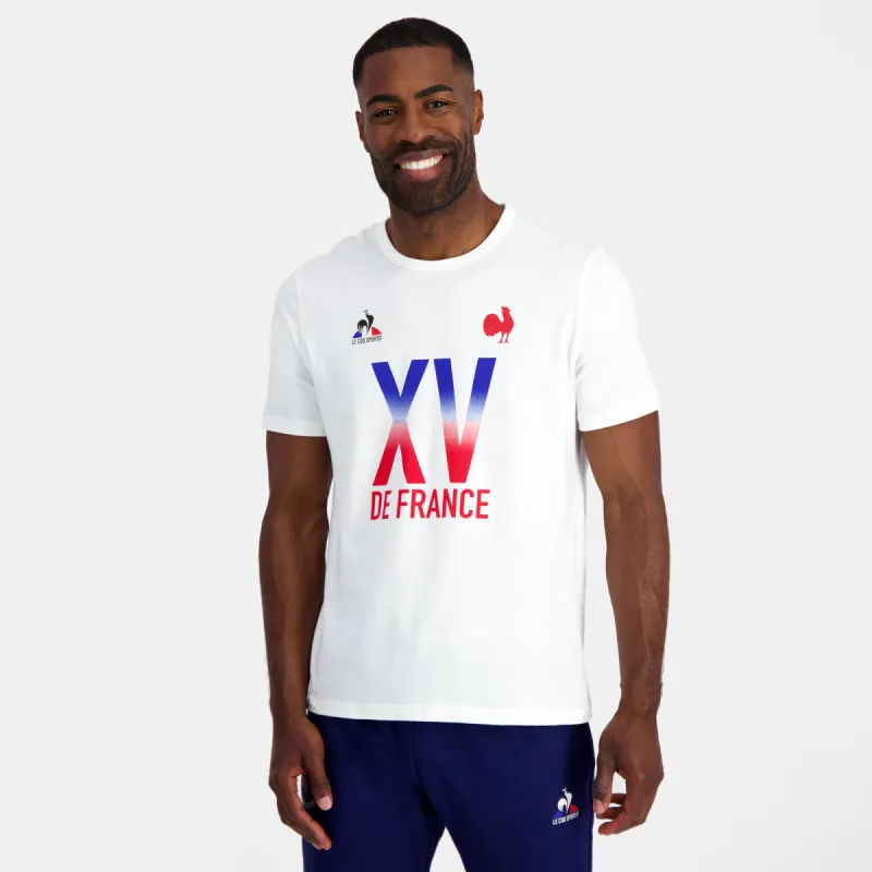 2320109-FFR FANWEAR Tee SS N°2 M new optical whi | T-shirt Homme XV de France sold by Le Coq Sportif