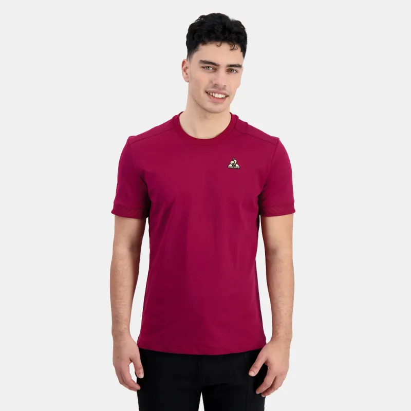 2410437-COQ D'OR Tee SS N°1 M rambo red | T-shirt Homme en interlock 240g coton sold by Le Coq Sportif
