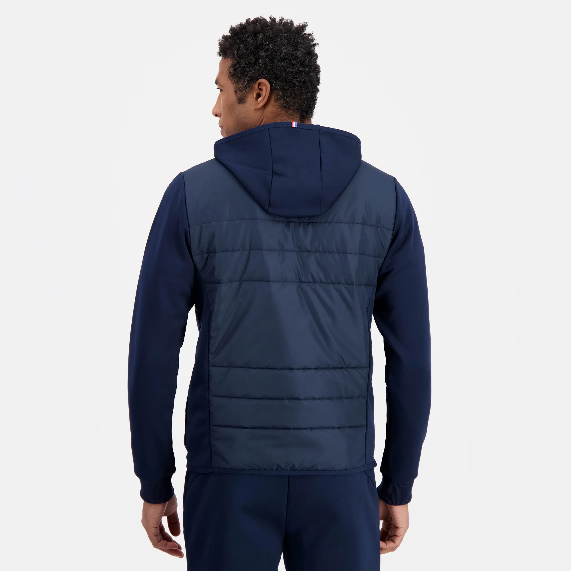 Sweat zippé à capuche hybride déperlant Homme Ton sur ton sold by Le Coq Sportif product image thumbnail 2