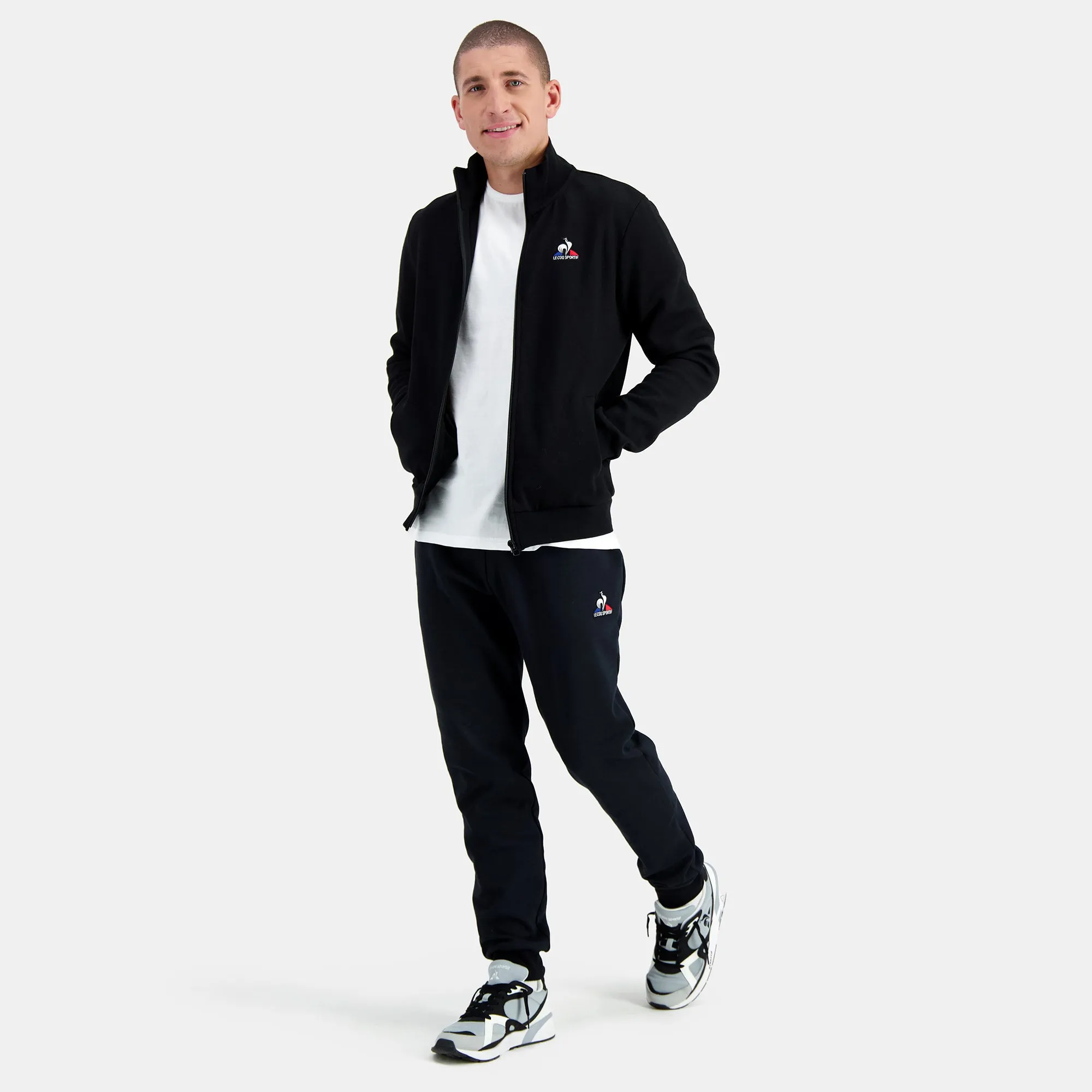 2310561-ESS FZ Sweat N°4 M black | Sweat zippé Homme sold by Le Coq Sportif product image thumbnail 5