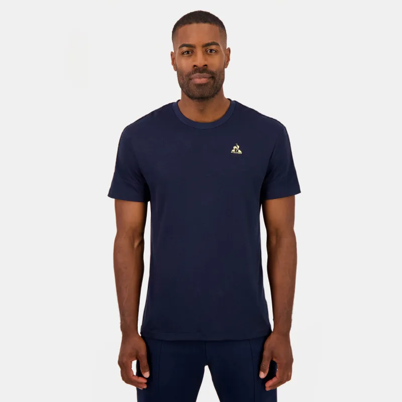 2423020-COQ D'OR Tee SS N°2 M dark velvet | T-shirt Homme sold by Le Coq Sportif