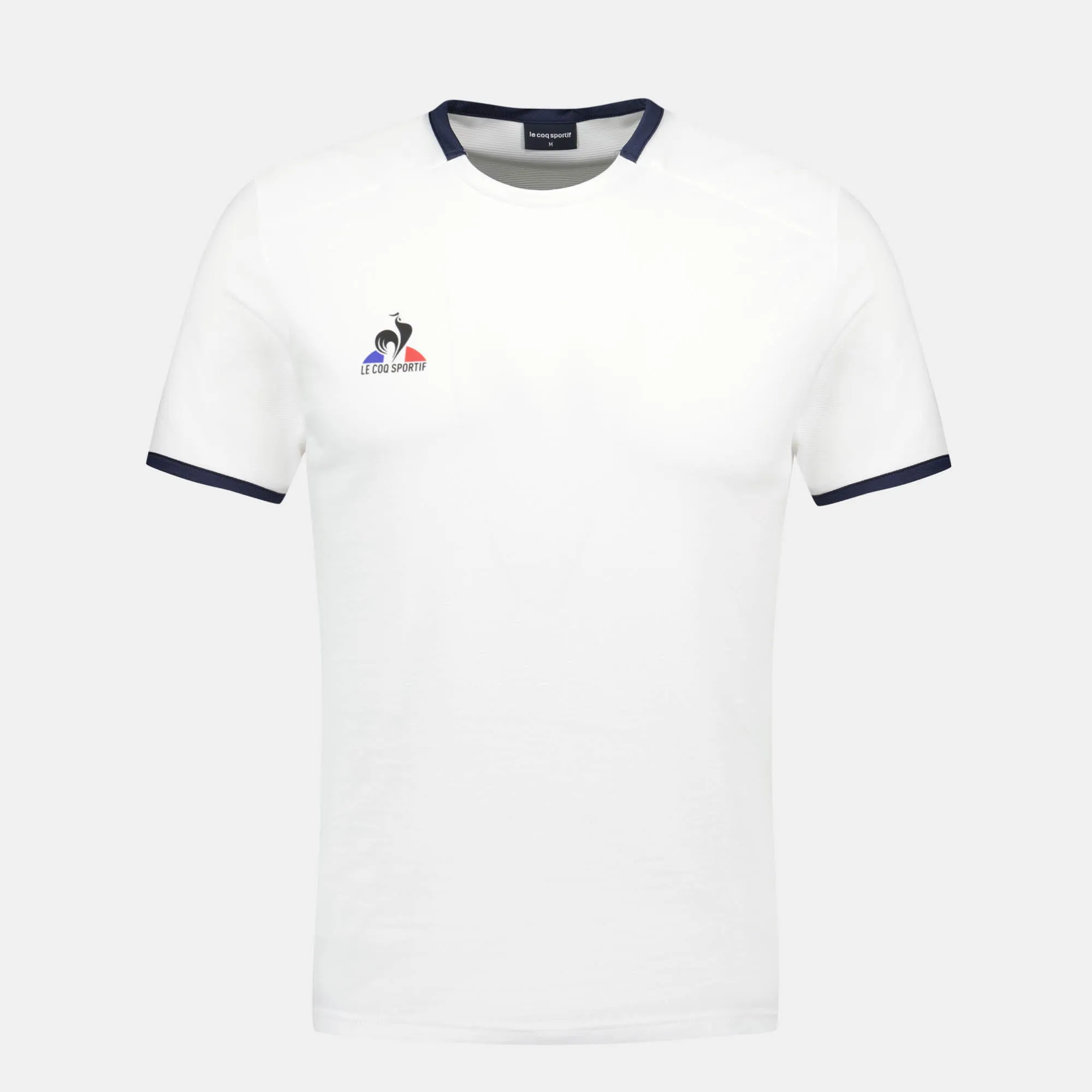 2320138-TENNIS Tee SS N°5 M new optical white/dr | T-shirt Homme sold by Le Coq Sportif