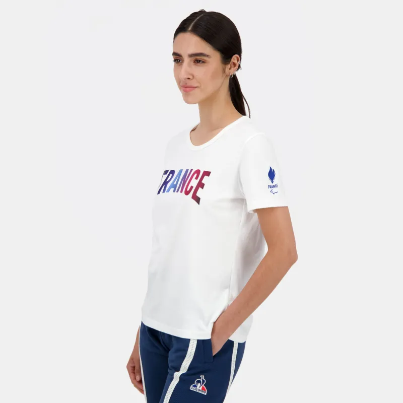 2421261-EFRP 24 Tee SS N°1 W marshmallow | T-shirt Équipe de France Femme sold by Le Coq Sportif