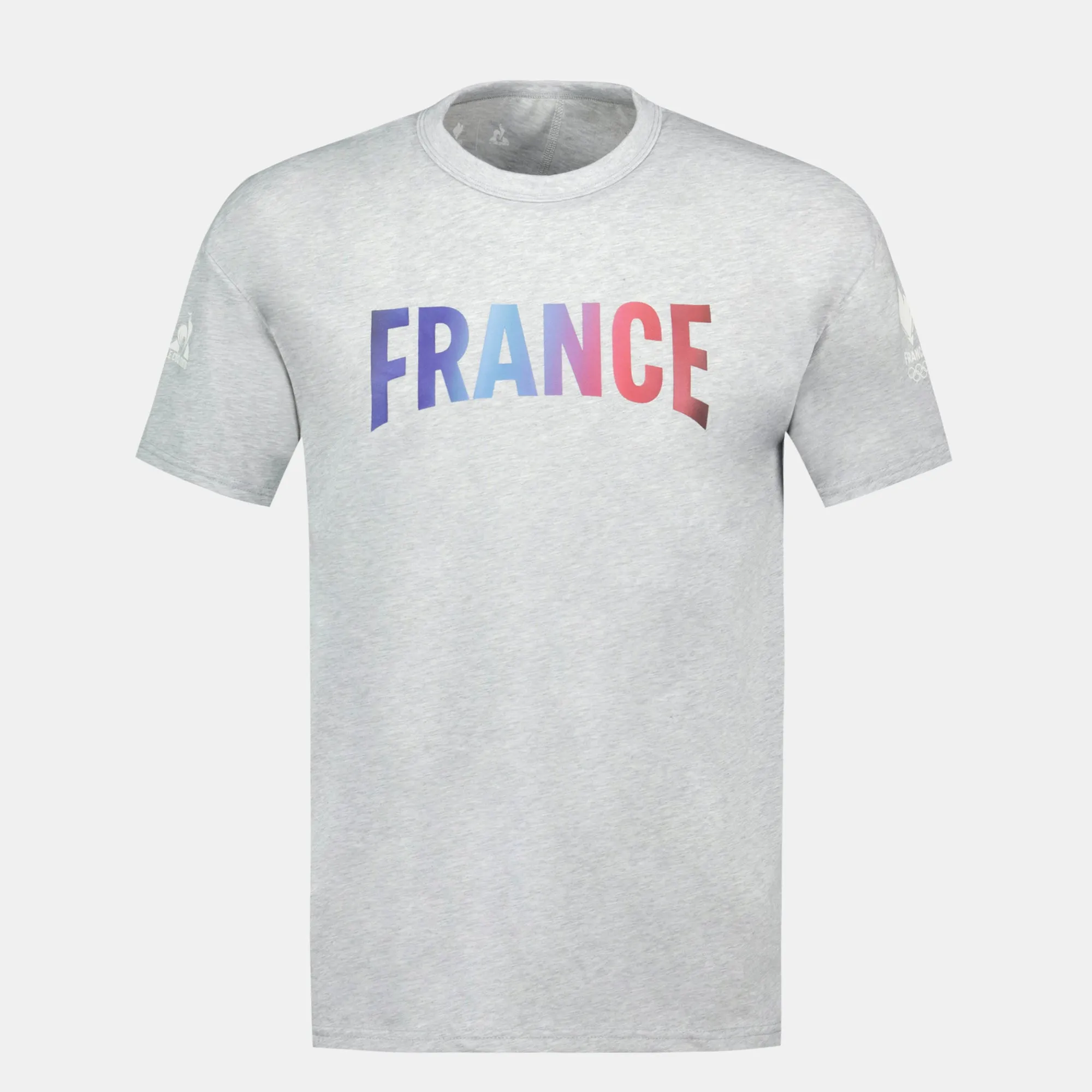 2410385-EFRO 24 Tee SS N°3 M gris chiné clair | T-shirt Équipe de France Homme sold by Le Coq Sportif product image thumbnail 4