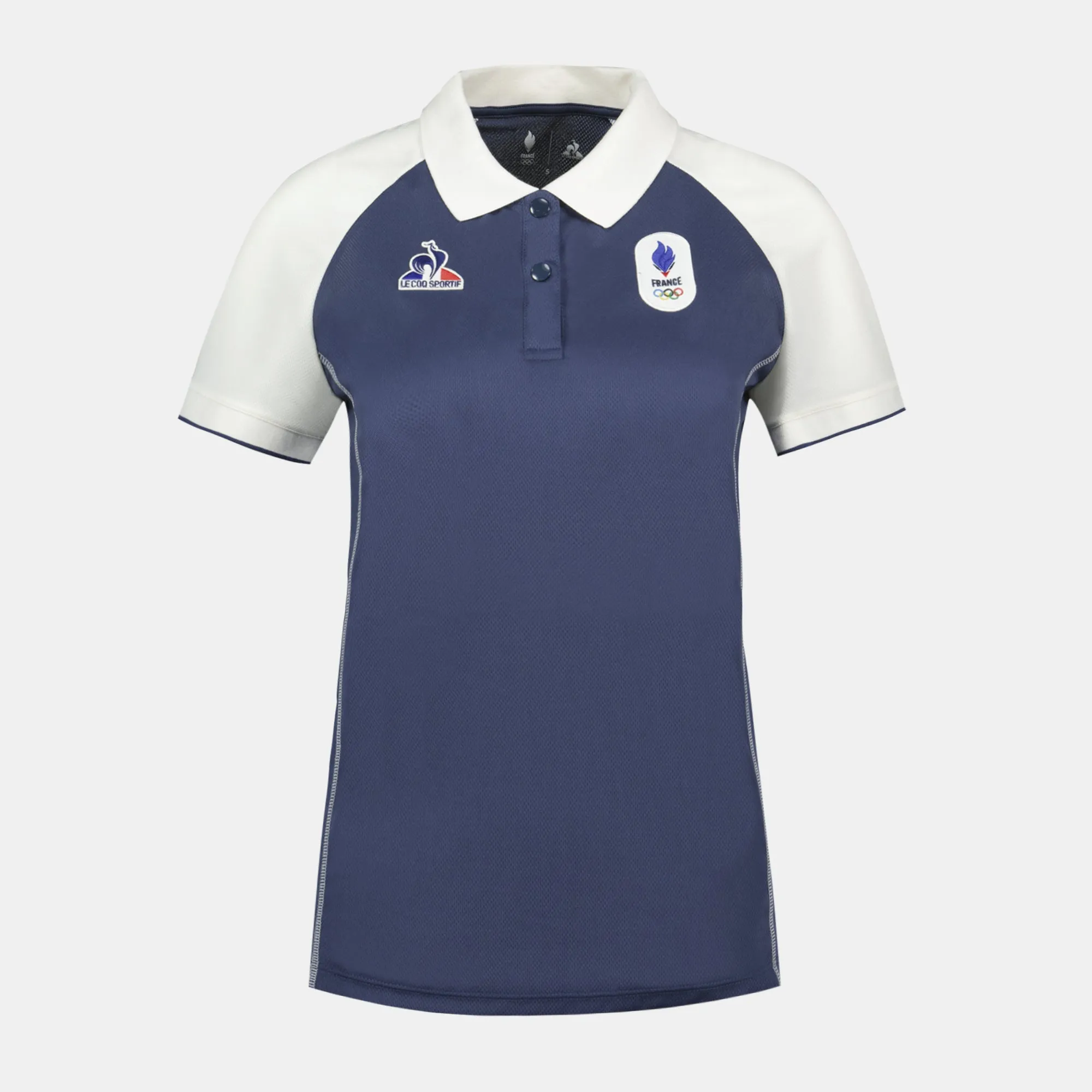 2421008-EFRO 24 Polo SS N°3 W insignia blue/mars | Polo Femme sold by Le Coq Sportif