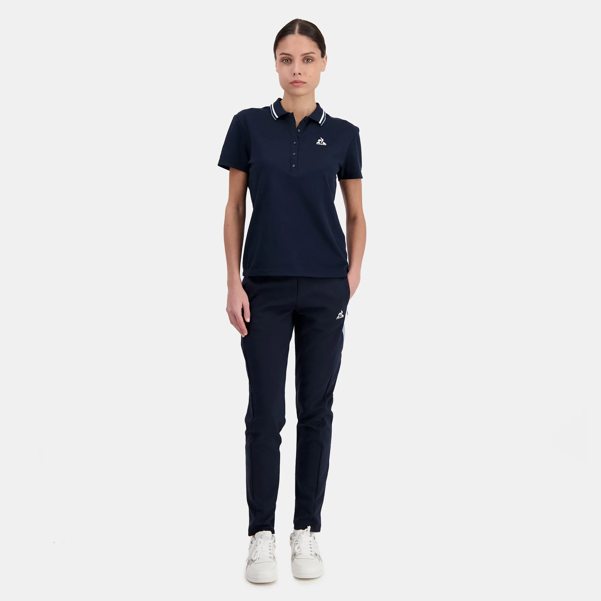 2422088-HERITAGE Polo SS N°1 W sky captain | Polo Femme sold by Le Coq Sportif product image thumbnail 3