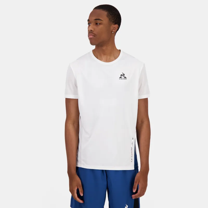 2422978-ESS SPORT Tee SS N°1 M new optical white | T-shirt Homme sold by Le Coq Sportif