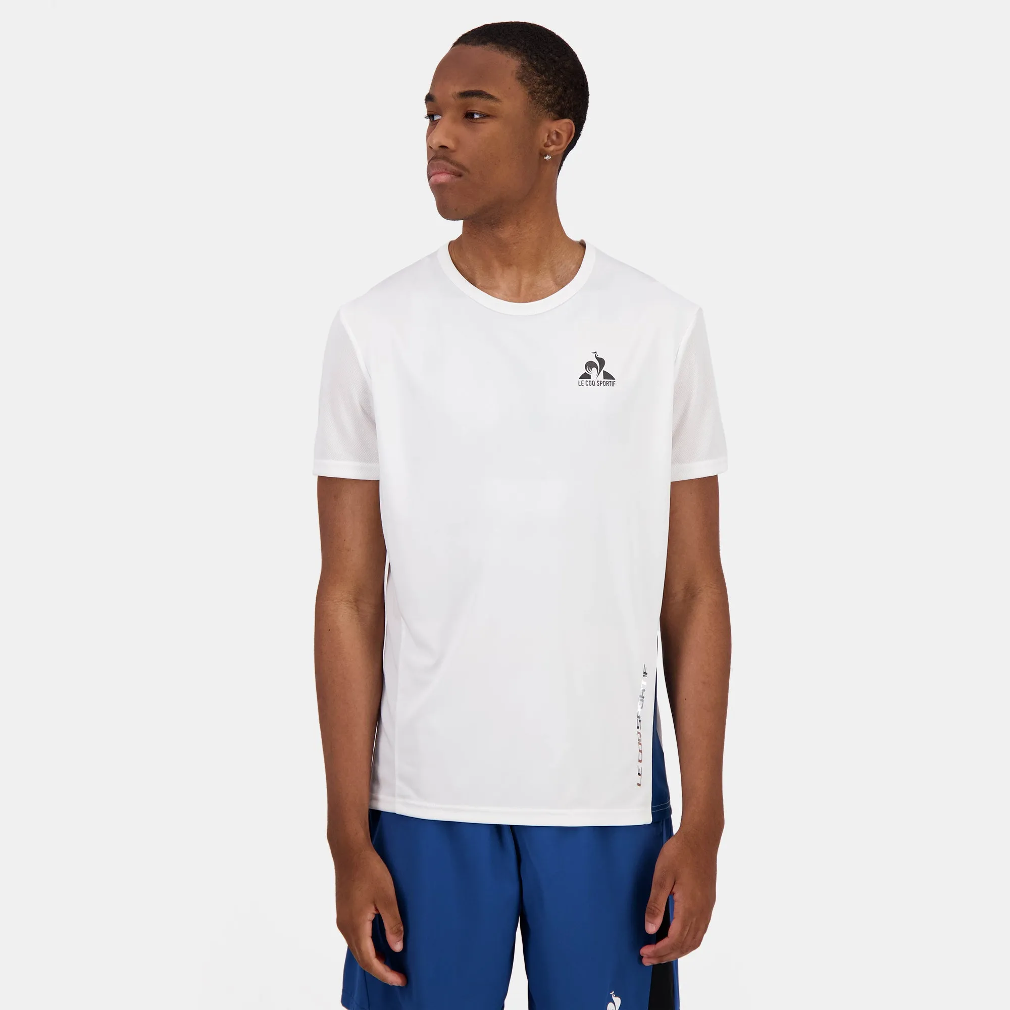 2422978-ESS SPORT Tee SS N°1 M new optical white | T-shirt Homme sold by Le Coq Sportif