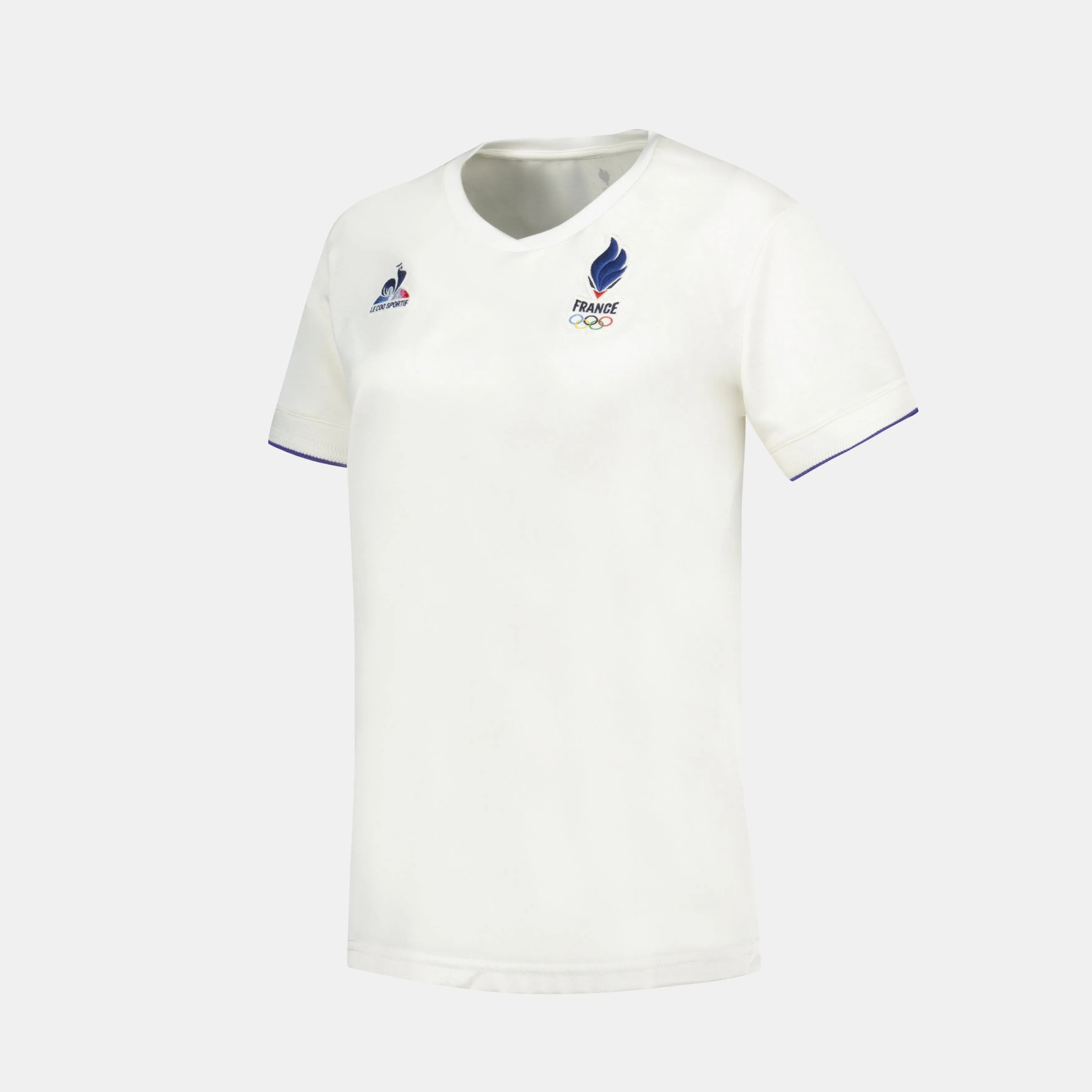 2421019-EFRO 24 Tee SS N°4 W écru | T-shirt Femme sold by Le Coq Sportif product image thumbnail 3