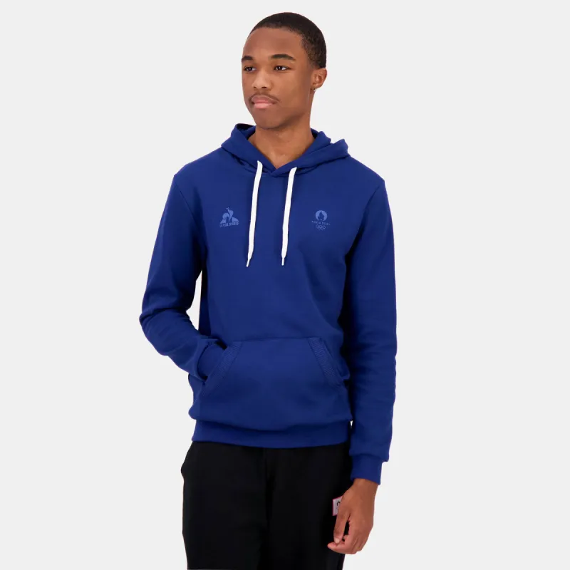 2411167-ESS P24 Hoody N°2 M blue depths | Sweat à capuche Homme sold by Le Coq Sportif