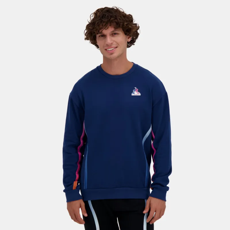 2510264-CONTEMPORAIN LF Crew Sweat N°1 M estate | Sweat col rond Homme sold by Le Coq Sportif