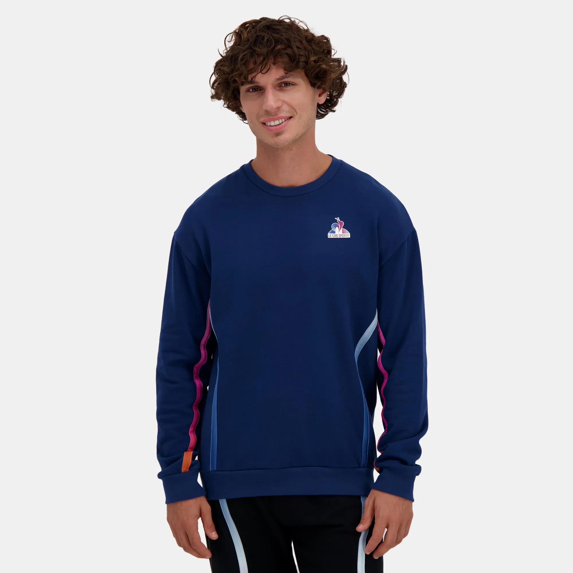 2510264-CONTEMPORAIN LF Crew Sweat N°1 M estate | Sweat col rond Homme sold by Le Coq Sportif