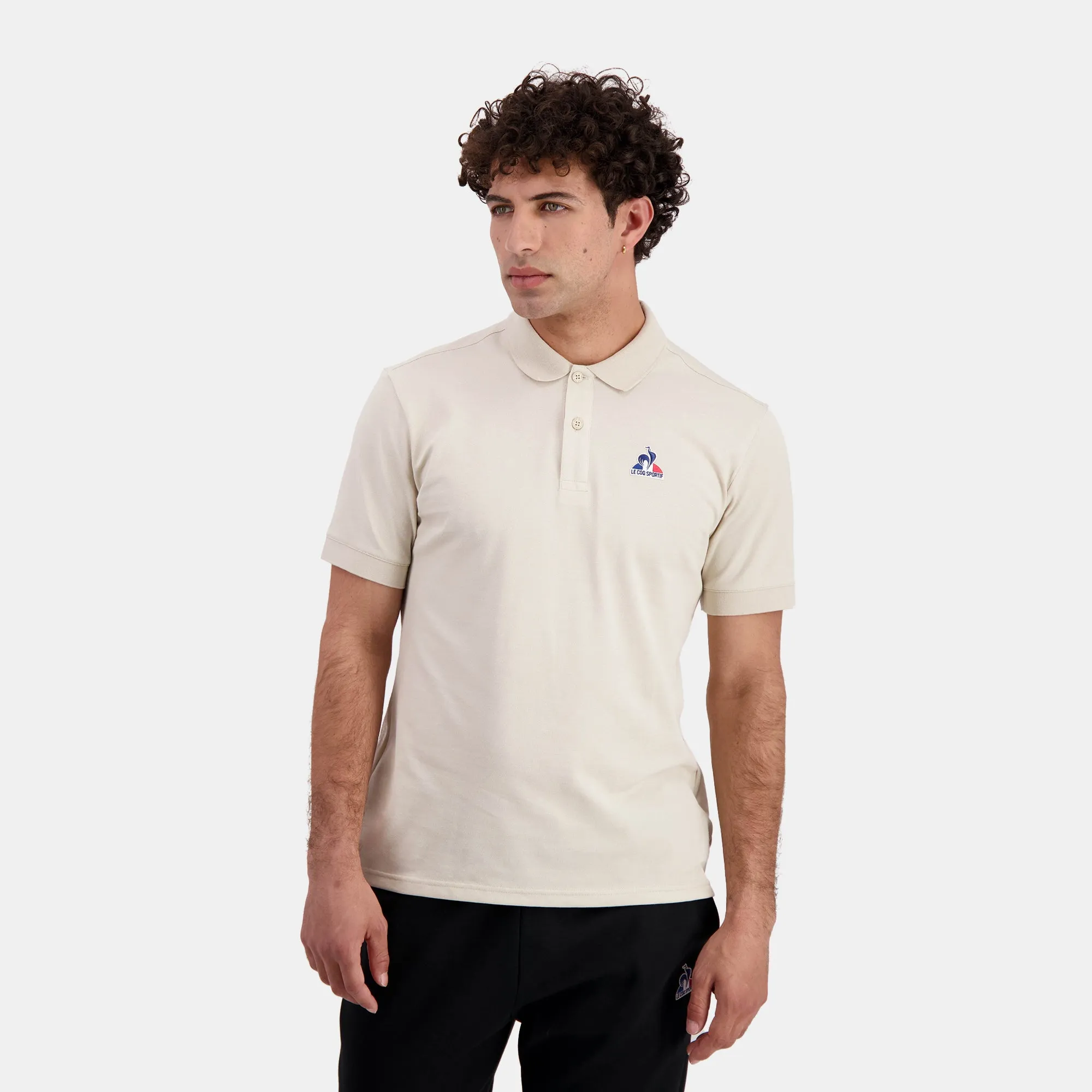Polo Essentiel effet piqué en jersey sold by Le Coq Sportif
