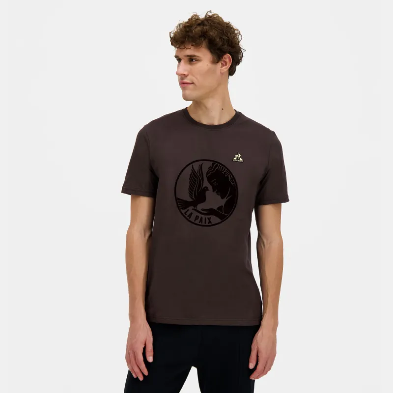 2424143-LA PAIX Tee SS N°1 M molé | T-shirt Homme sold by Le Coq Sportif