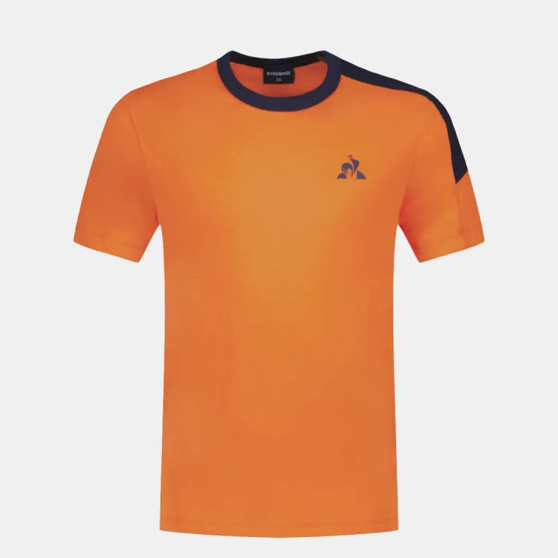 2310870-SPE Tee SS N°12 ENFANT scarlet ibis | T-shirt Enfant sold by Le Coq Sportif