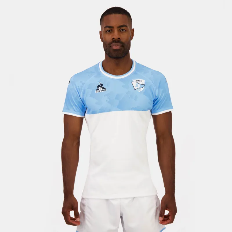 2422761-AB Replica Maillot SS M fly blue/new opt | Maillot replica Home Aviron Bayonnais sold by Le Coq Sportif