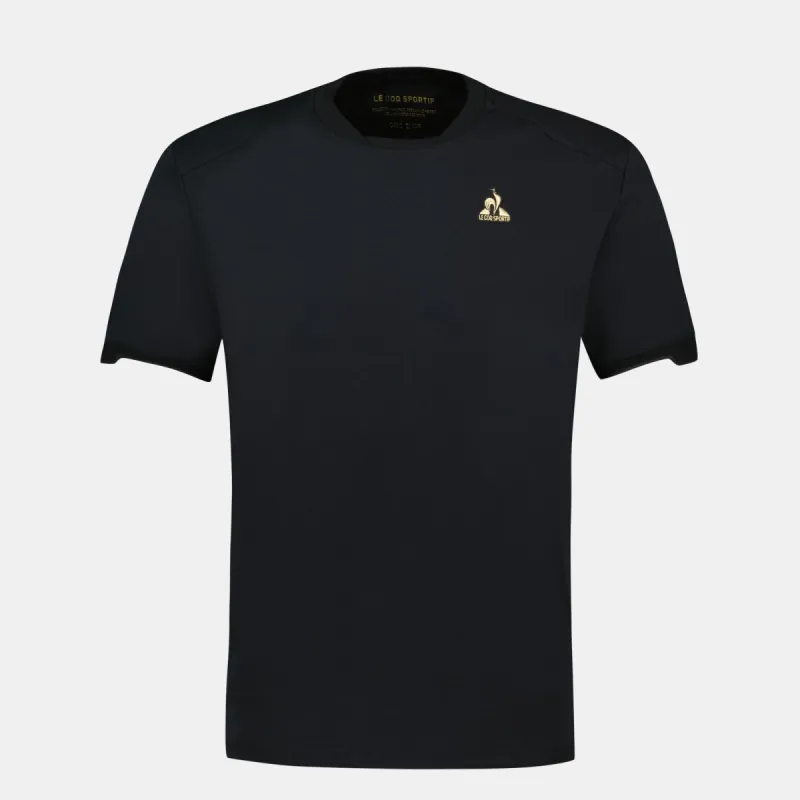 2510209-COQ D'OR Tee SS N°1 M black | T-shirt Homme sold by Le Coq Sportif