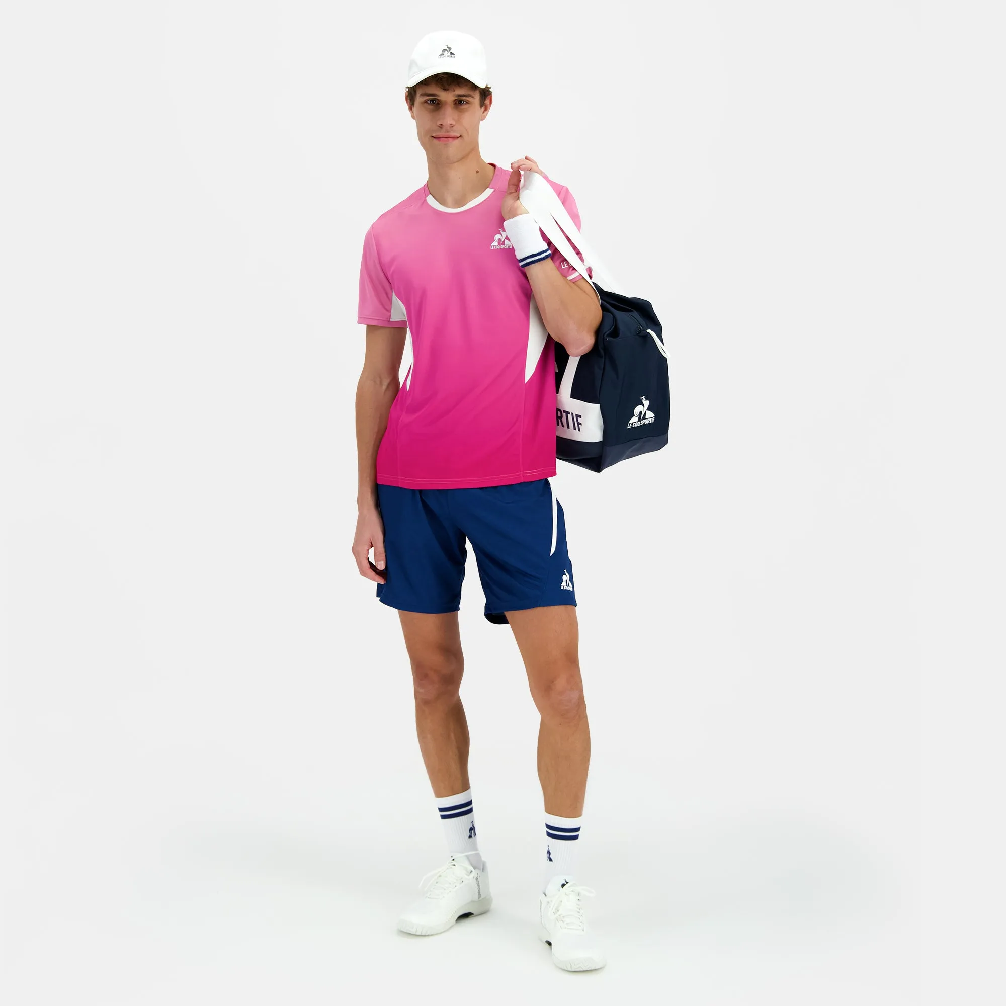 2510165-TENNIS PRO Tee SS 25 N°1 M aurora pink | T-shirt Homme sold by Le Coq Sportif product image thumbnail 4