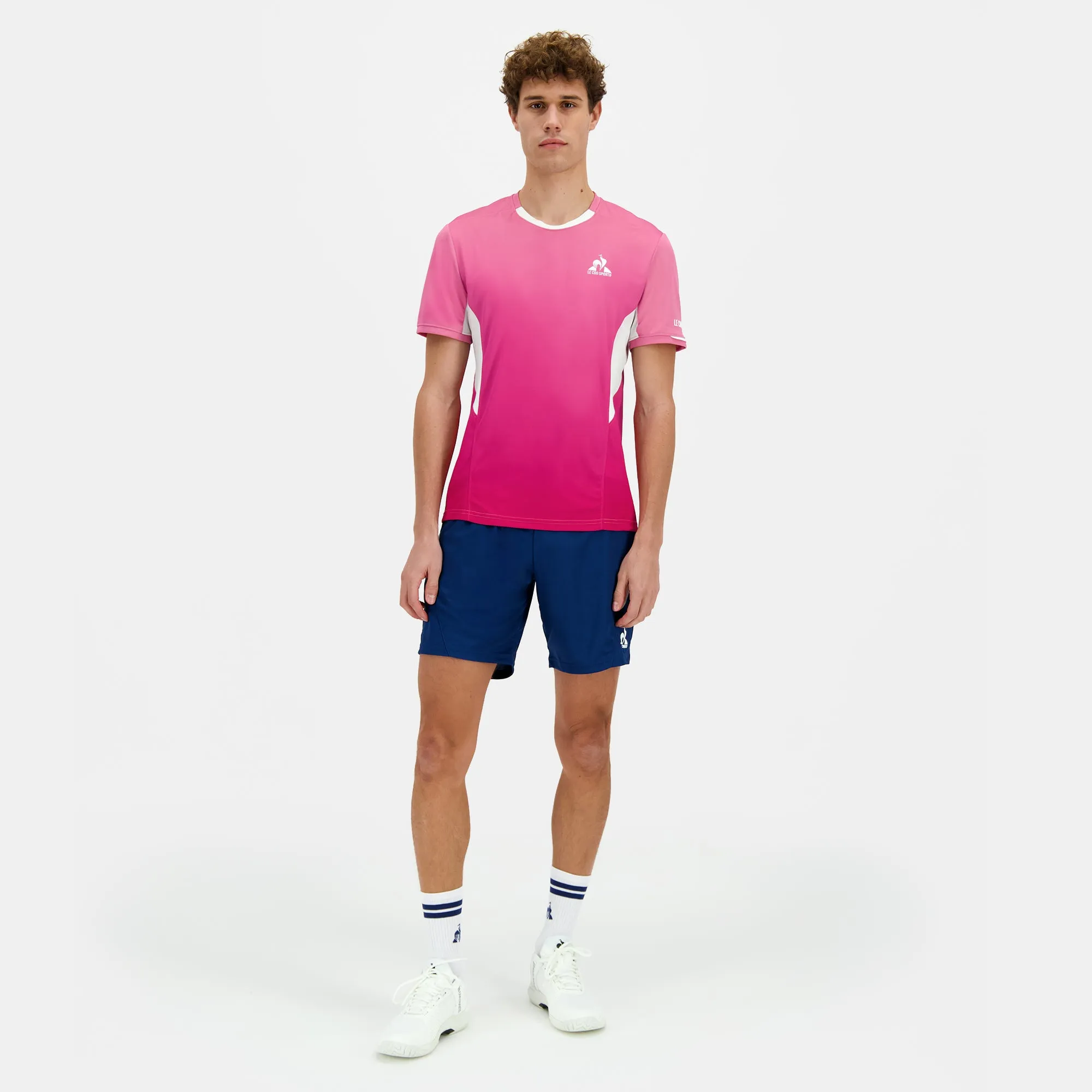 2510165-TENNIS PRO Tee SS 25 N°1 M aurora pink | T-shirt Homme sold by Le Coq Sportif product image thumbnail 3