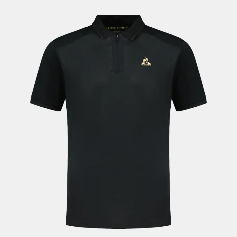 2510214-COQ D'OR Polo SS N°1 M black | Polo Homme sold by Le Coq Sportif