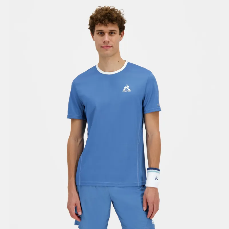 2510169-TENNIS AUTRES TOURNOIS 25 Tee SS M pacif | T-shirt Homme sold by Le Coq Sportif