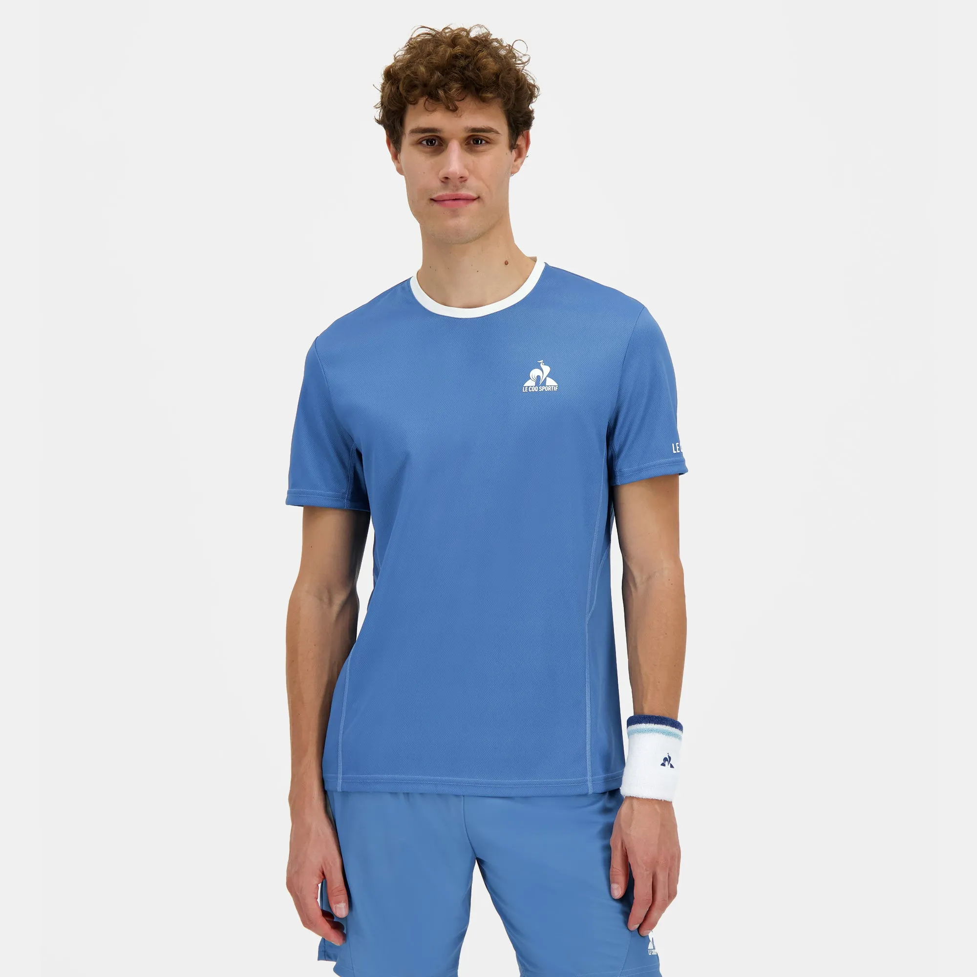 2510169-TENNIS AUTRES TOURNOIS 25 Tee SS M pacif | T-shirt Homme sold by Le Coq Sportif