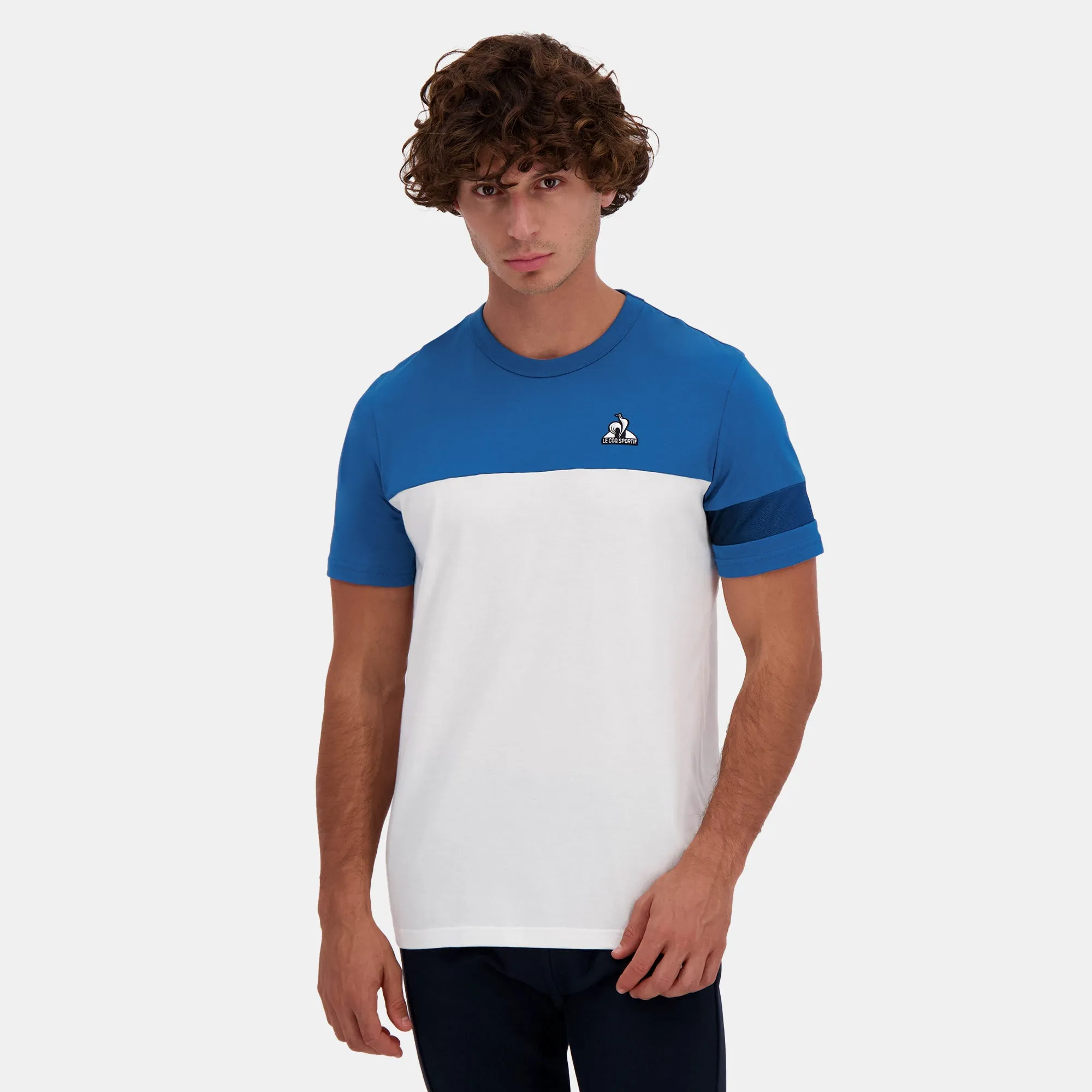 2510049-HERITAGE SP Tee SS N°1 M blue sapphire/n | T-shirt Homme sold by Le Coq Sportif