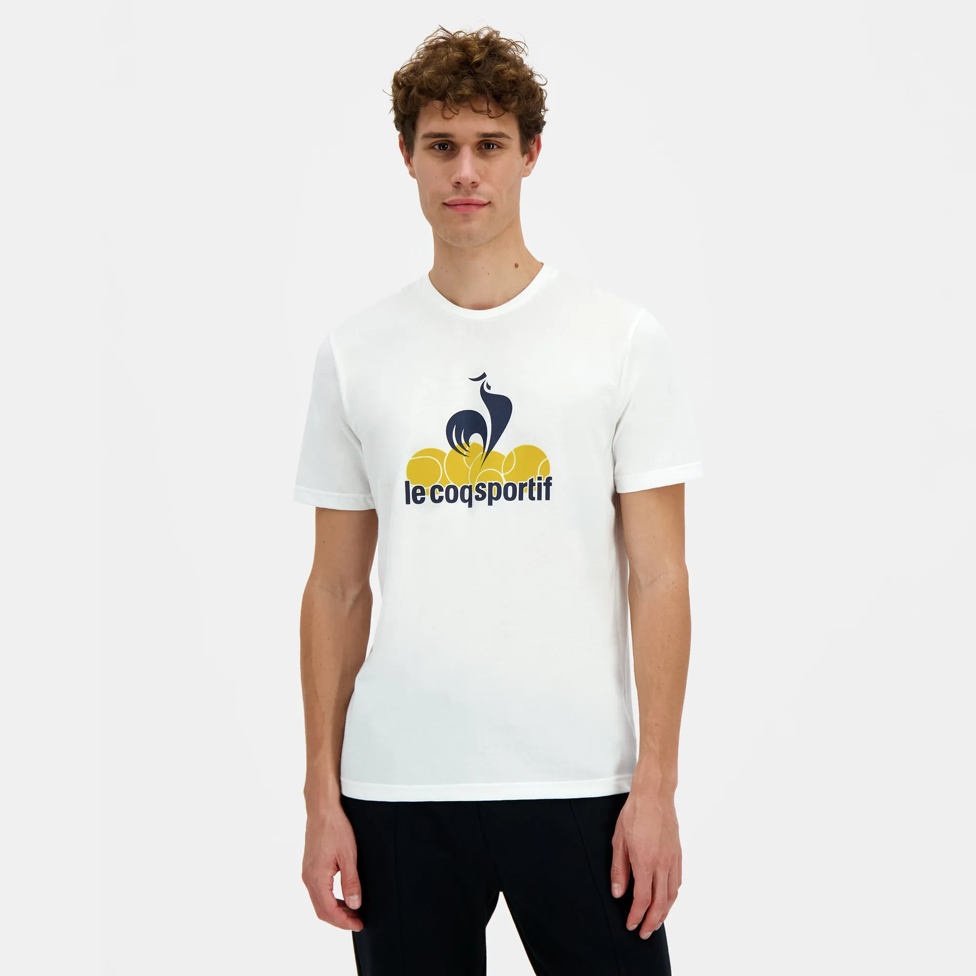 2510190-TENNIS GRAPHIQUE Tee SS 25 N°1 M new opt | T-shirt Homme sold by Le Coq Sportif