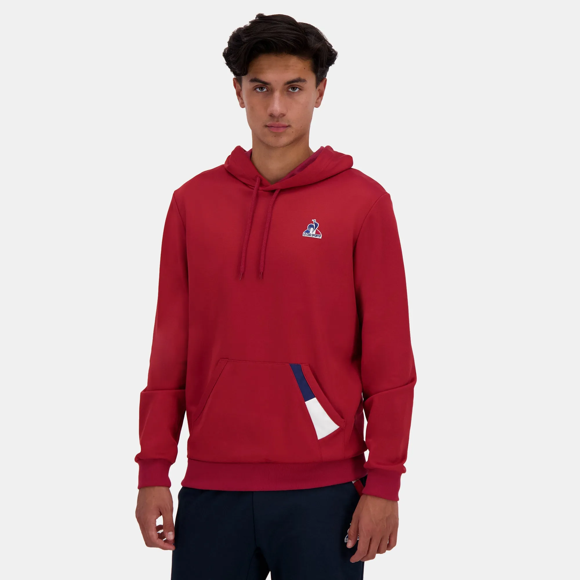 2510581-TRI SP Hoody N°1 M rio red | Sweat à capuche Homme sold by Le Coq Sportif