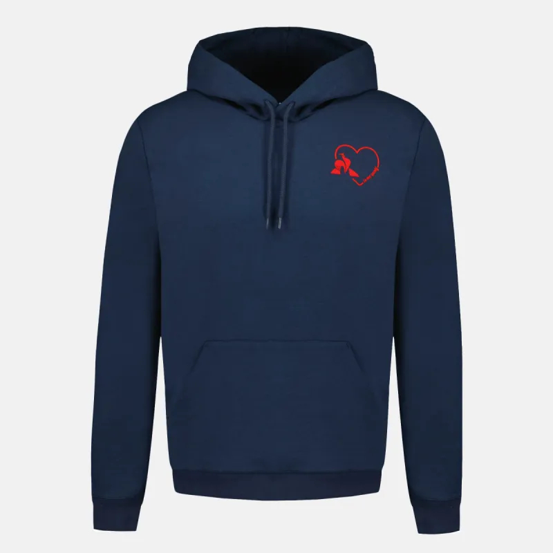 2510578-L'AMOUR DU SPORT Hoody N°1 M dark velvet | Sweat à capuche Unisexe sold by Le Coq Sportif