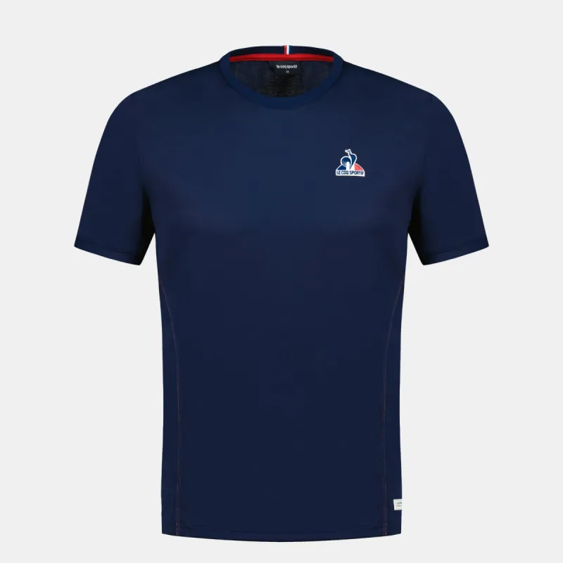 2510255-TRI LF Tee SS N°1 M bleu nuit | T-shirt Homme sold by Le Coq Sportif