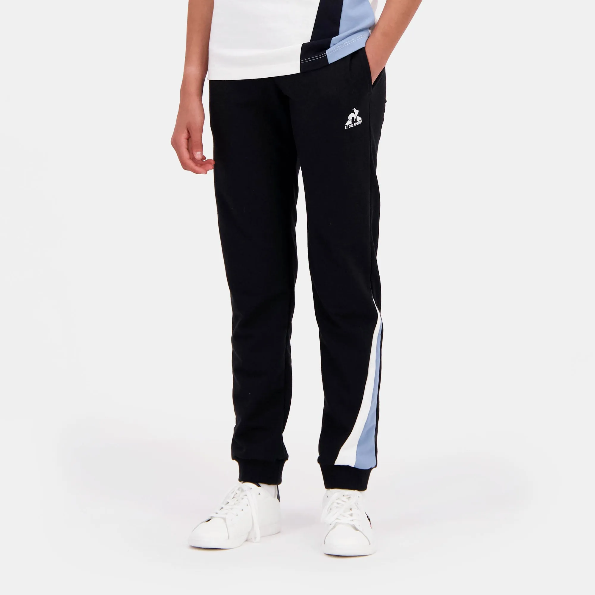 2422939-GRAPHIQUE Pant N°1 Enfant black light | Pantalon Enfant sold by Le Coq Sportif