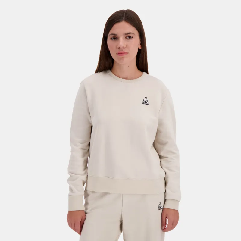 2510075-CONTEMPORAIN SP Crew Sweat N°1 W peyote | Sweat col rond Femme made by Le Coq Sportif