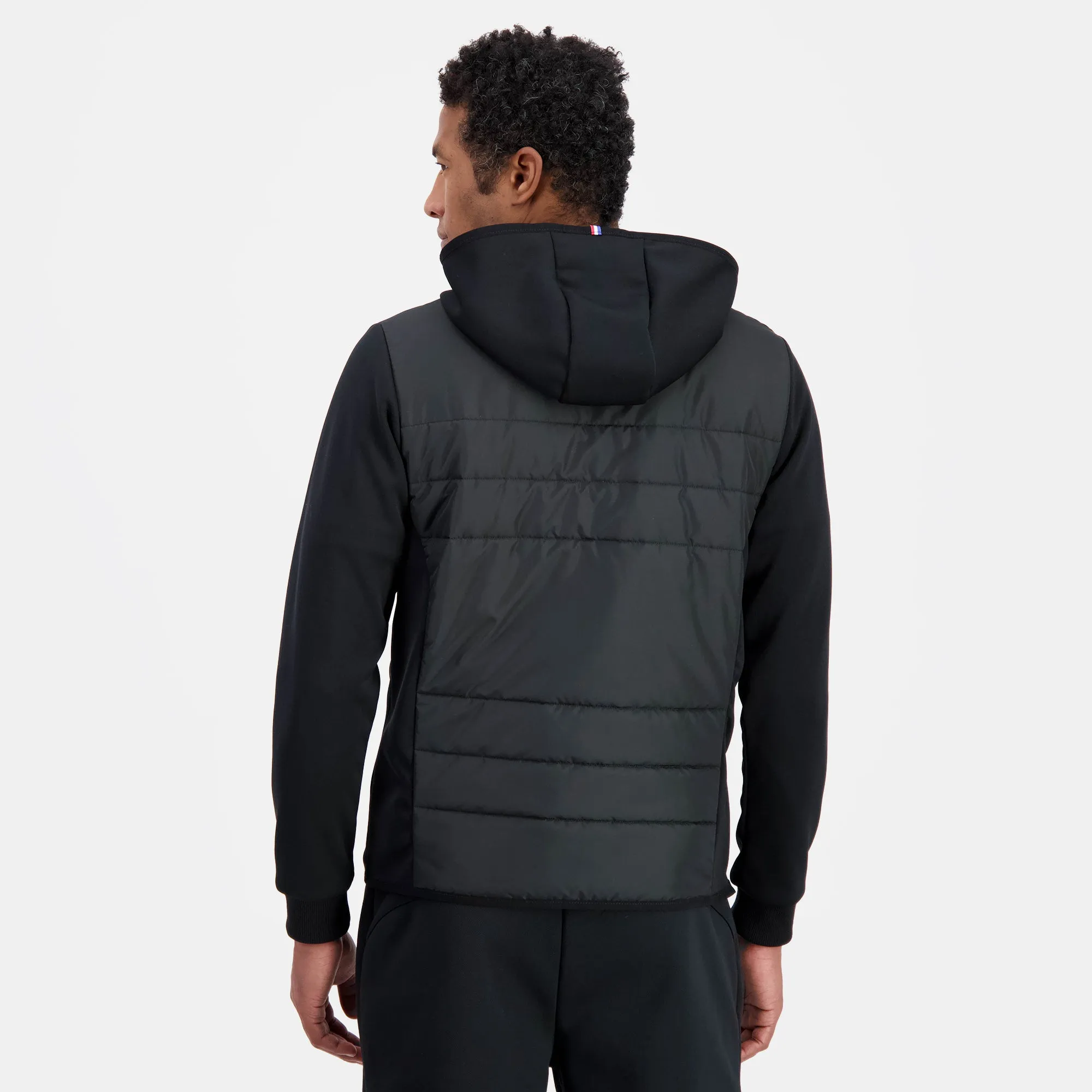 Sweat zippé à capuche hybride déperlant Homme Ton sur ton sold by Le Coq Sportif product image thumbnail 2