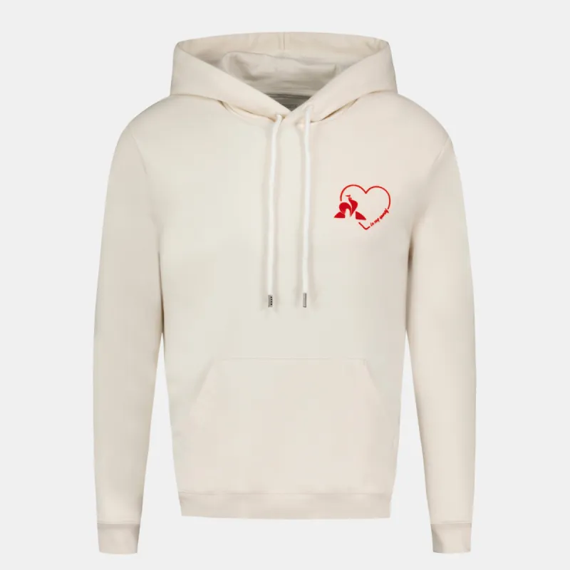 2511016-L'AMOUR DU SPORT Hoody N°2 M écru | Sweat à capuche Unisexe sold by Le Coq Sportif
