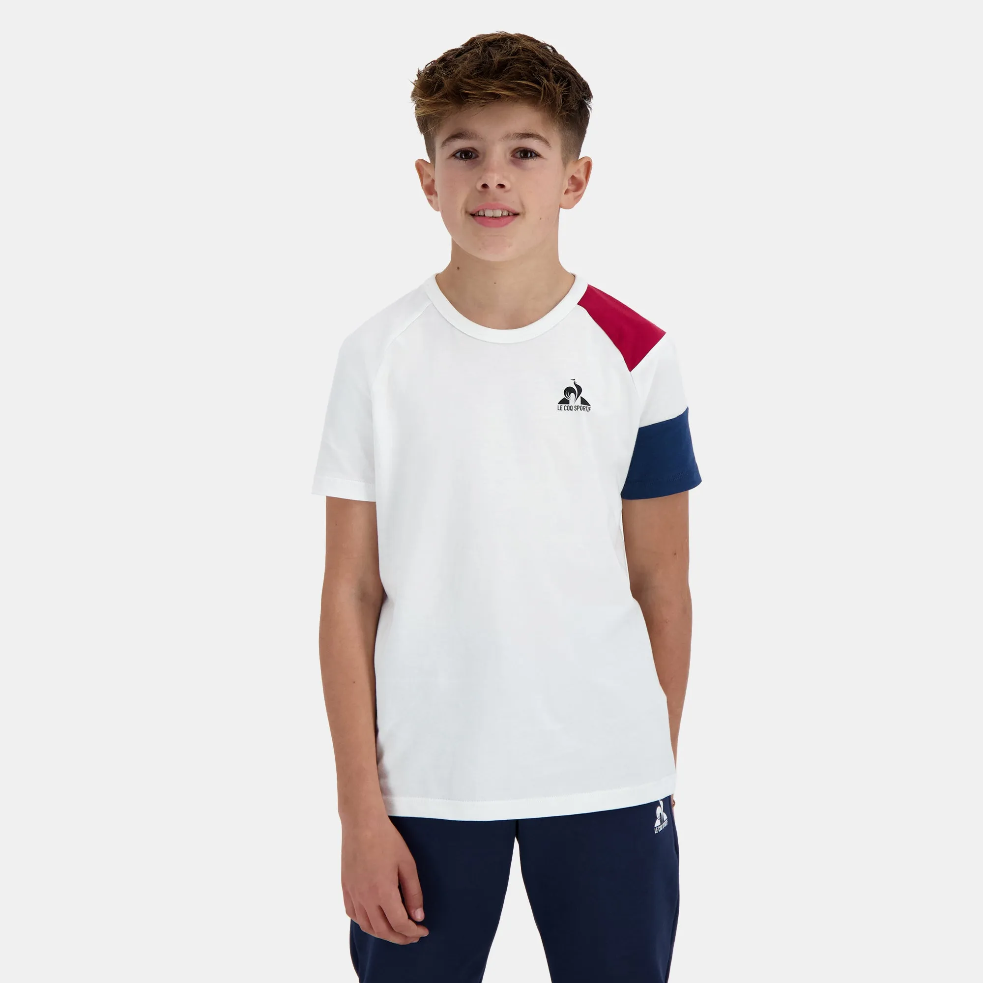 2510445-BAT SP Tee SS N°1 Enfant n.o.w/rio red/n | T-shirt Enfant sold by Le Coq Sportif