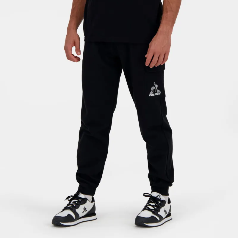 2510046-CONTEMPORAIN SP Pant Loose N°1 M black | Pantalon Homme sold by Le Coq Sportif