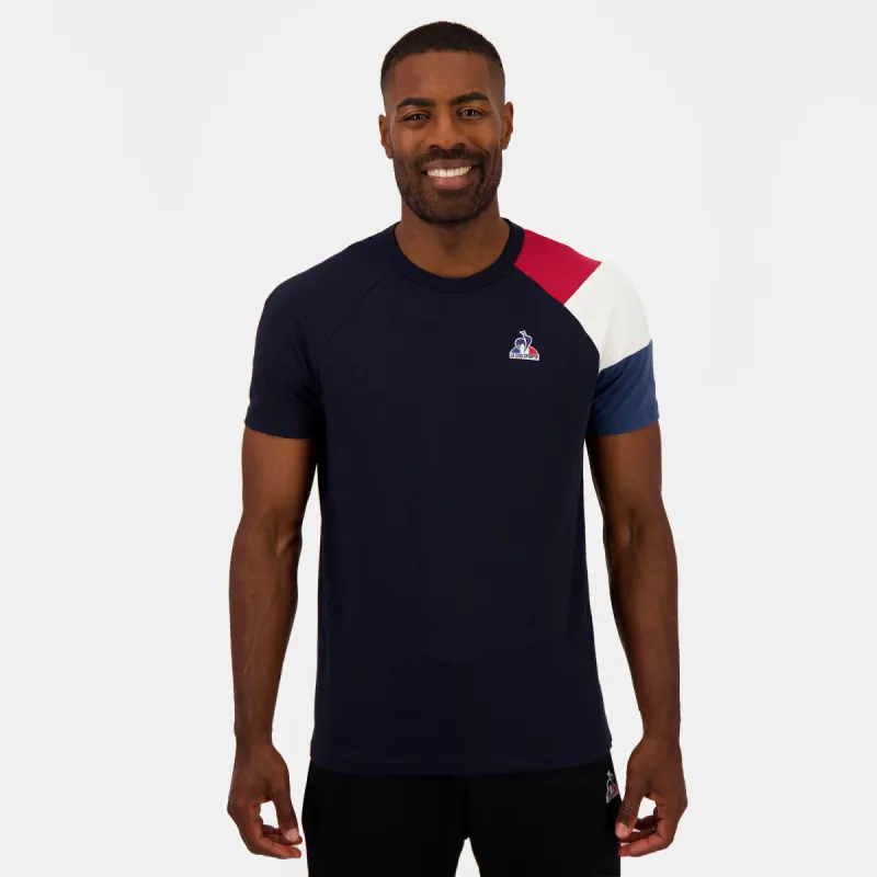 2510410-BAT SP Tee SS N°1 M sky captain/rio red/ | T-shirt Homme sold by Le Coq Sportif