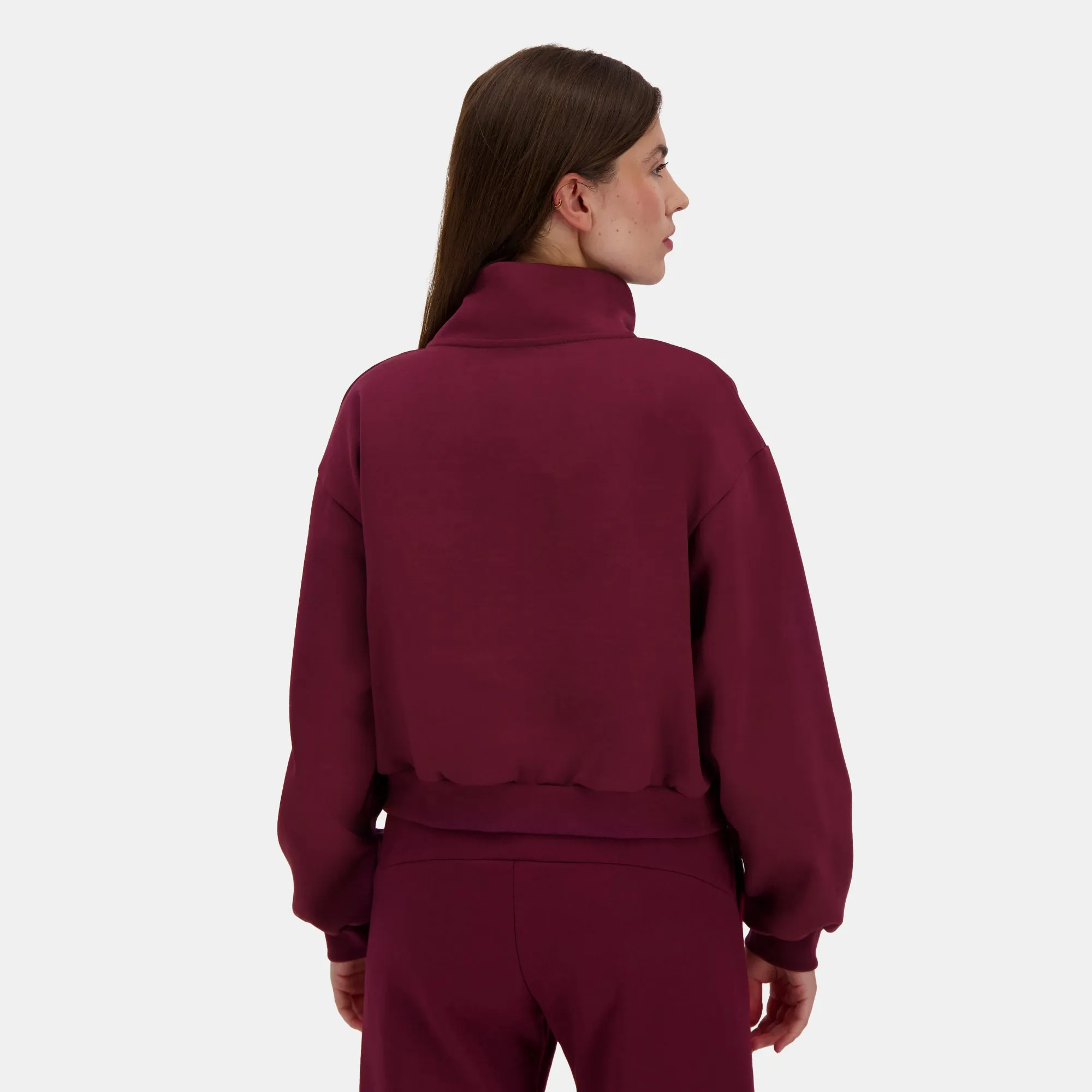 2510602-HERITAGE LF Halfzip N°1 W maroon banner | Sweat Femme sold by Le Coq Sportif product image thumbnail 4