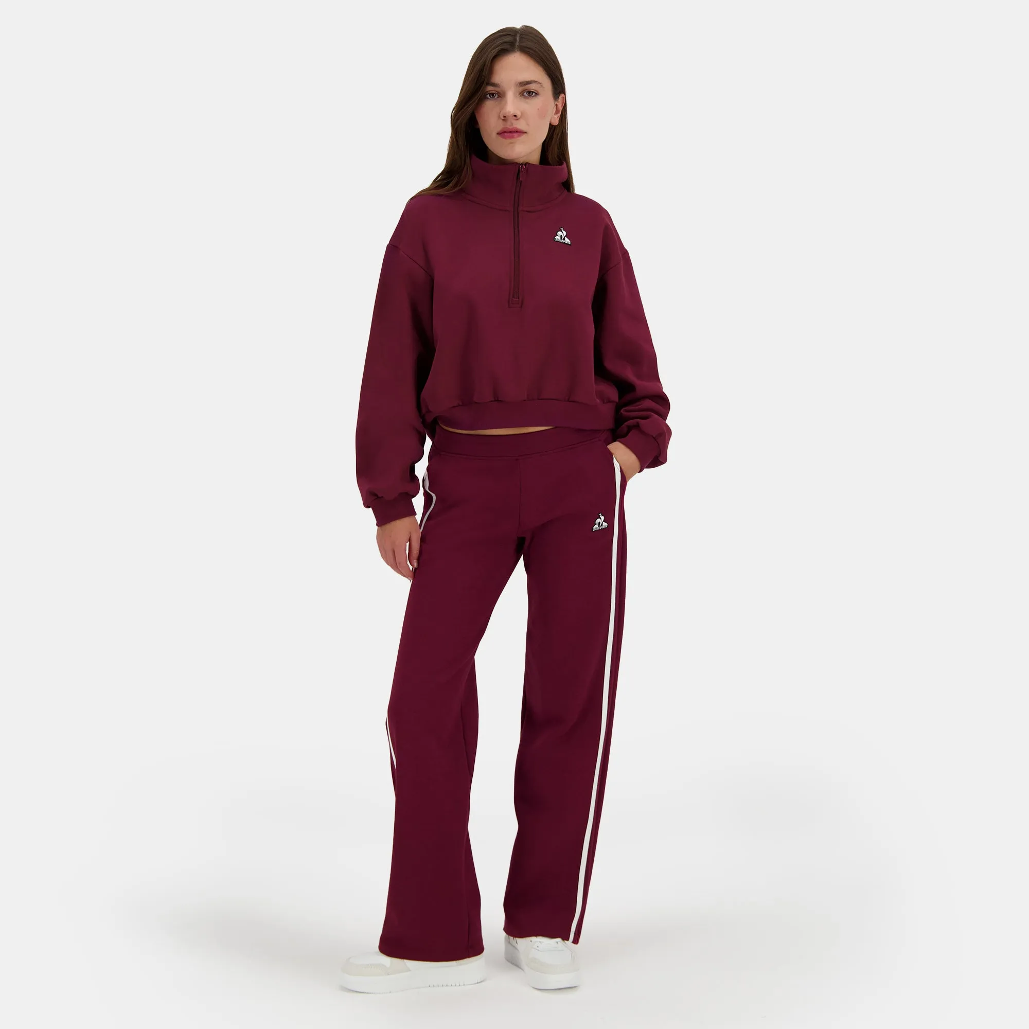 2510602-HERITAGE LF Halfzip N°1 W maroon banner | Sweat Femme sold by Le Coq Sportif product image thumbnail 5