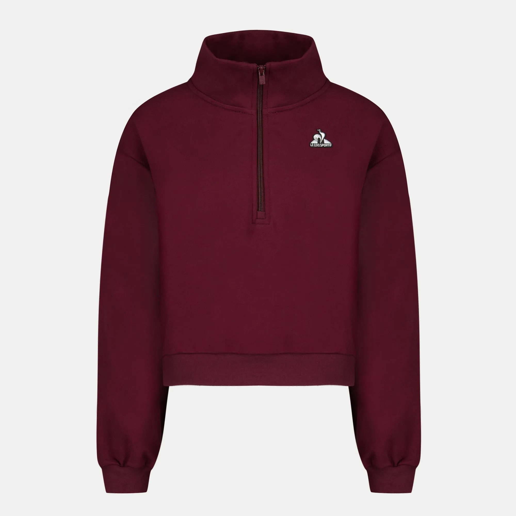 2510602-HERITAGE LF Halfzip N°1 W maroon banner | Sweat Femme sold by Le Coq Sportif product image thumbnail 2