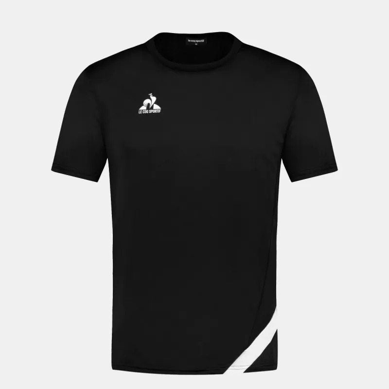 2421734-TRAINING Tee SS TRI N°2 M black | T-shirt Homme sold by Le Coq Sportif