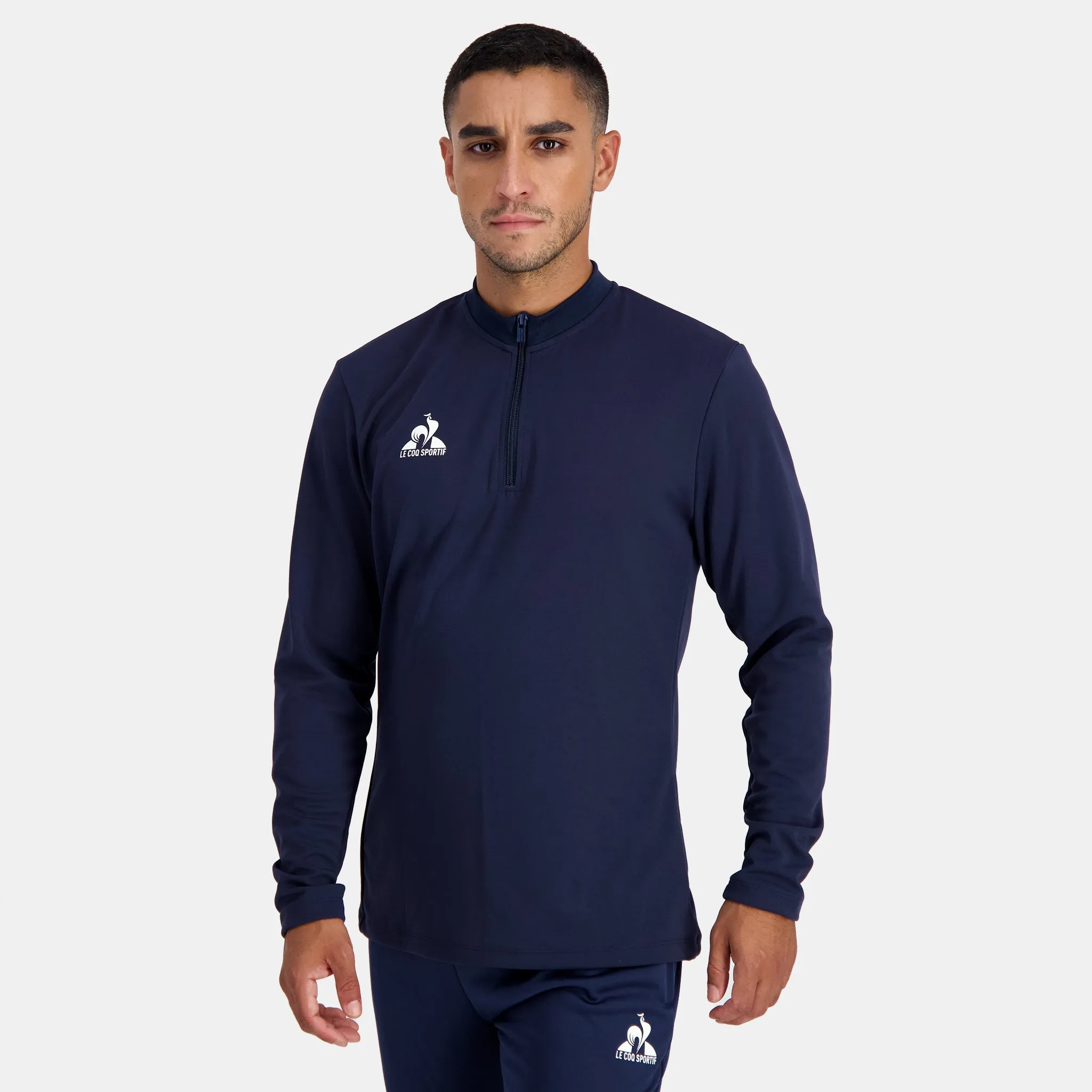 2421650-N°1 TRAINING Sweat 1/2 Zip M dress blues | Sweat Homme sold by Le Coq Sportif