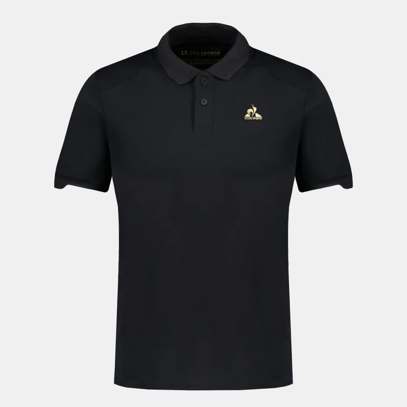 2510819-COQ D'OR Polo SS N°3 M black | Polo Homme sold by Le Coq Sportif