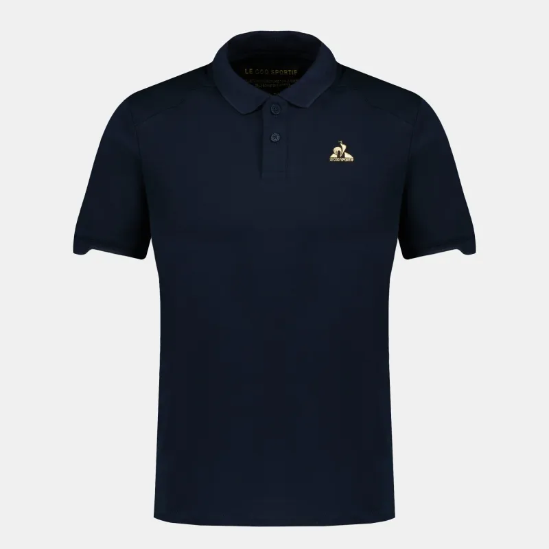 2510820-COQ D'OR Polo SS N°3 M dark velvet | Polo Homme sold by Le Coq Sportif