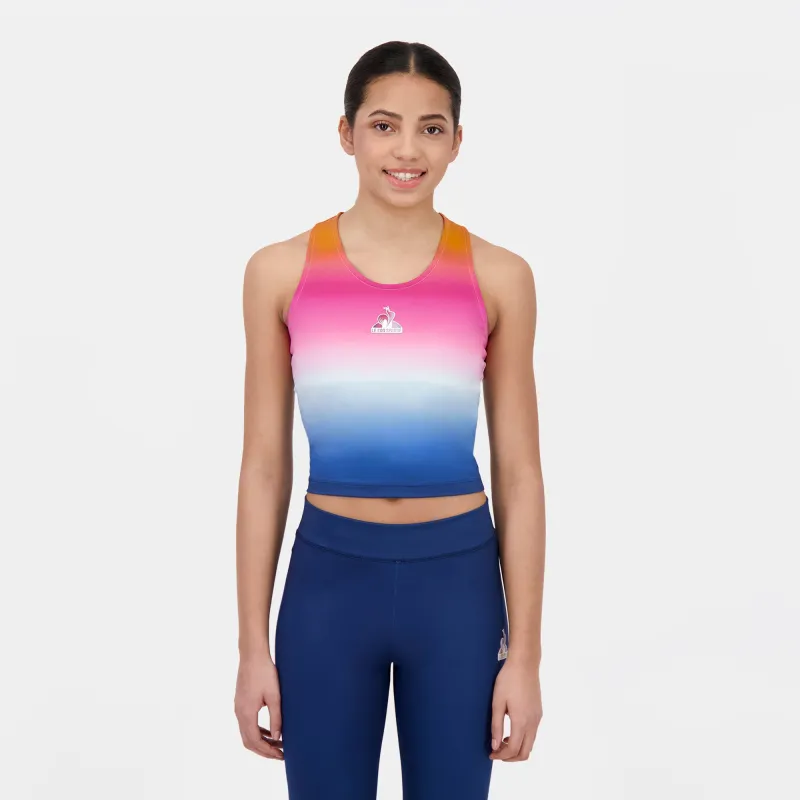 2510933-CONTEMPORAIN Top Moulant W dégradé sunse | Débardeur Crop training Femme sold by Le Coq Sportif