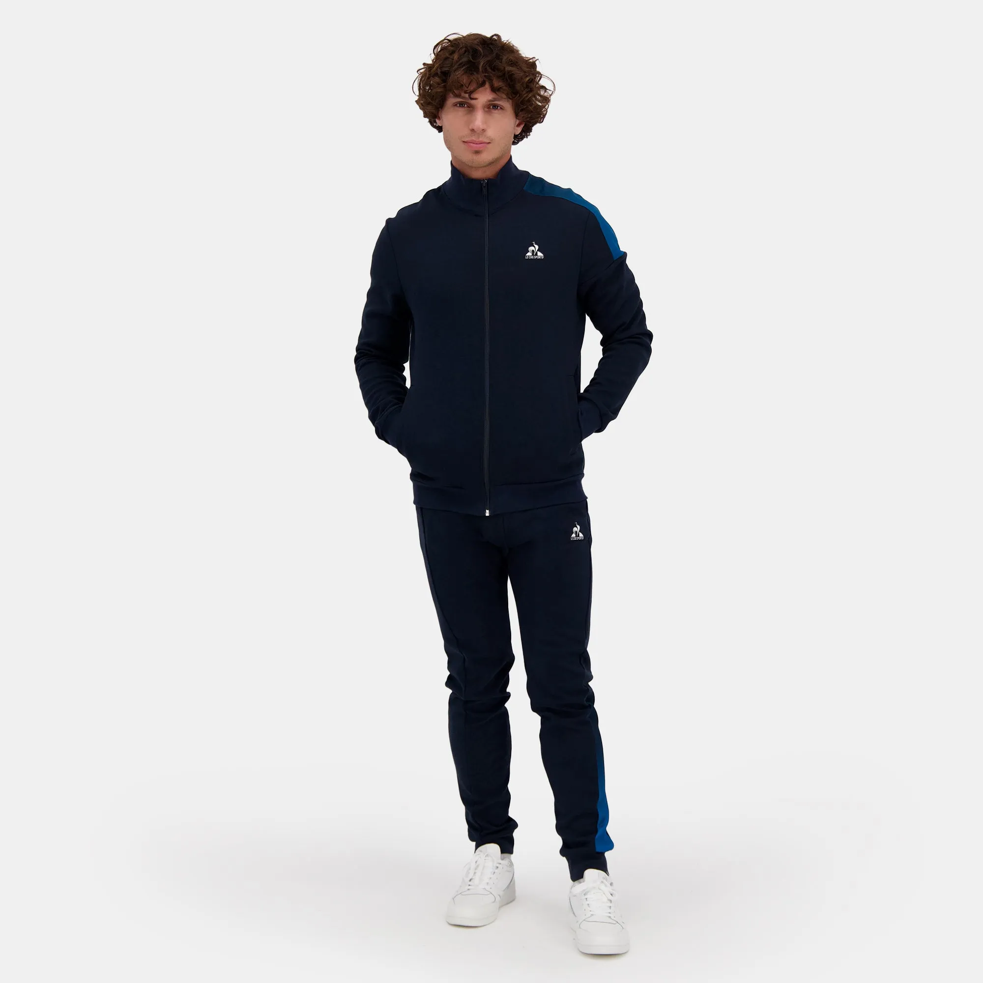 2510052-HERITAGE SP FZ Sweat N°1 M sky captain | Sweat zippé Homme sold by Le Coq Sportif product image thumbnail 3