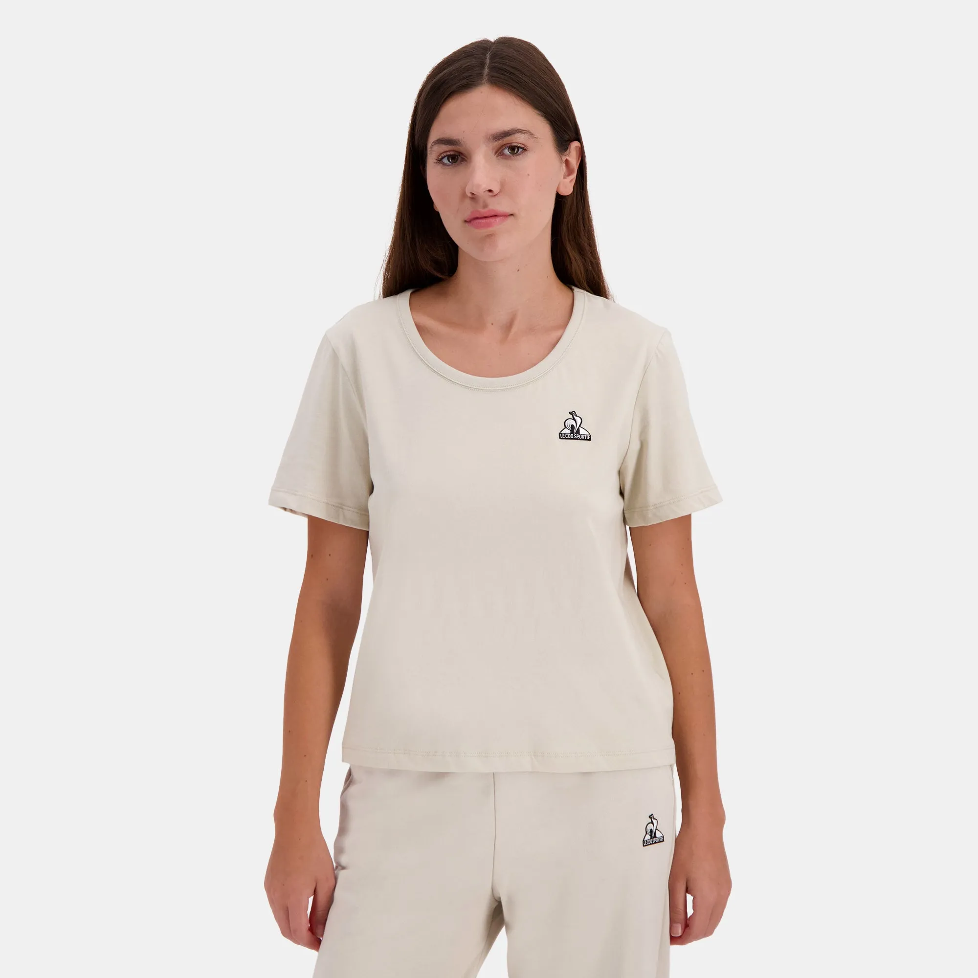 2510071-CONTEMPORAIN SP Tee SS N°1 W peyote | T-shirt Femme sold by Le Coq Sportif